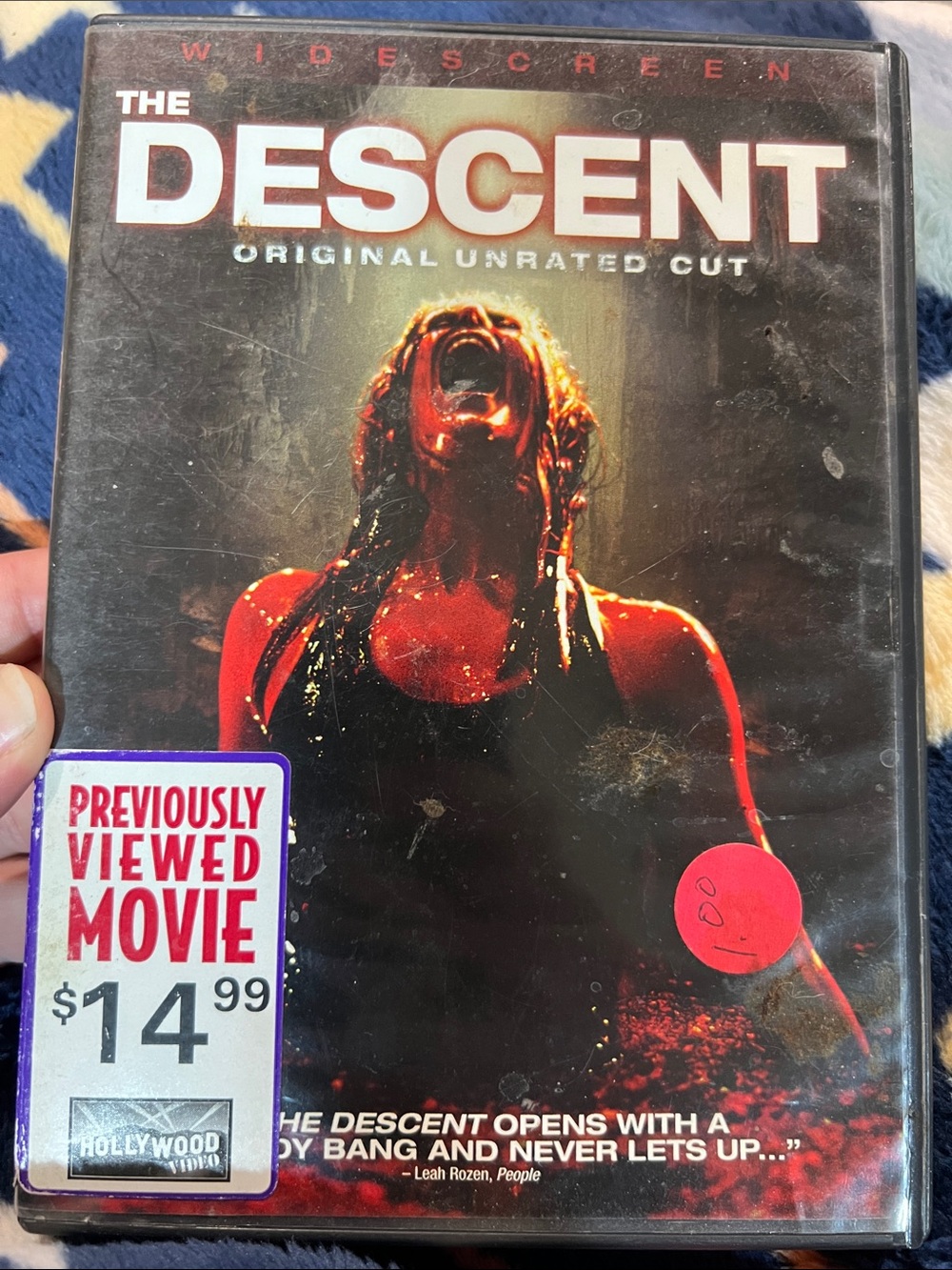 THE DESCENT DVD Psychological Thriller Original Unrated Cut Scary z30